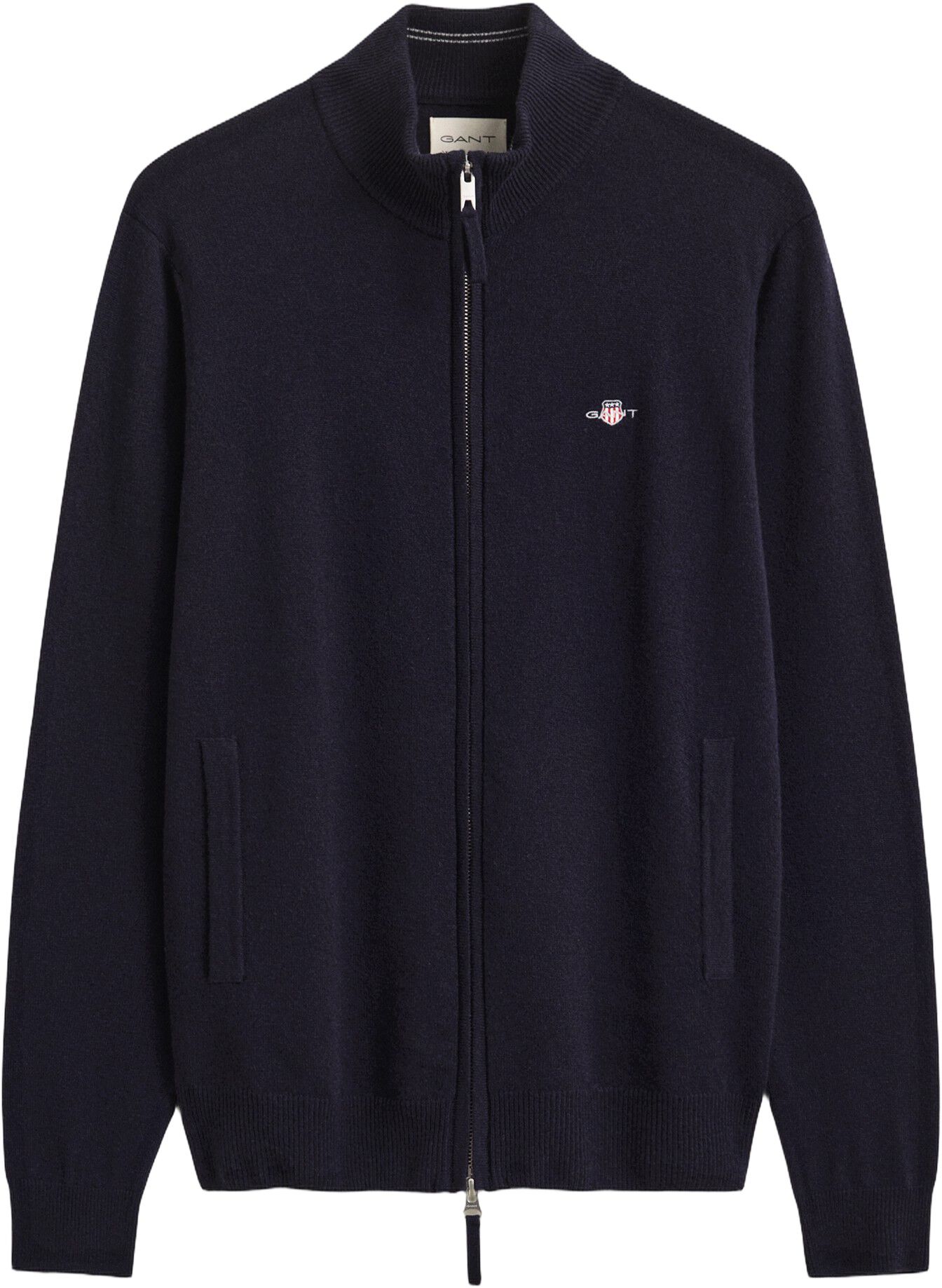 SUPERFINE LAMBSWOOL ZIP CARDIGAN