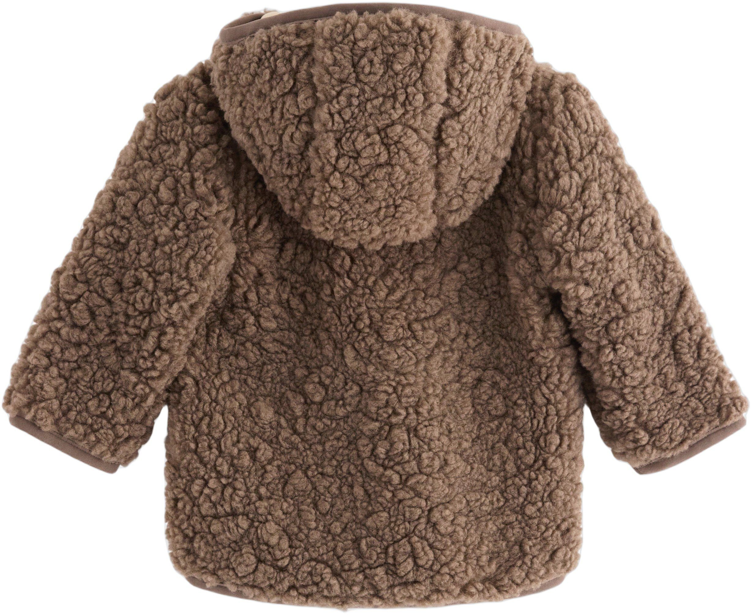 Hyggelig luvjakke med jerseyfor, kn