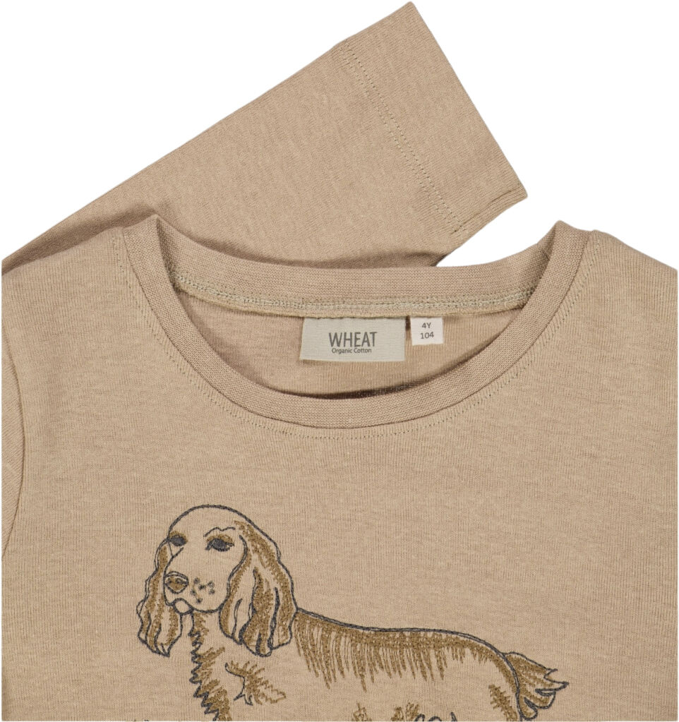 T-Shirt Broderet Hund