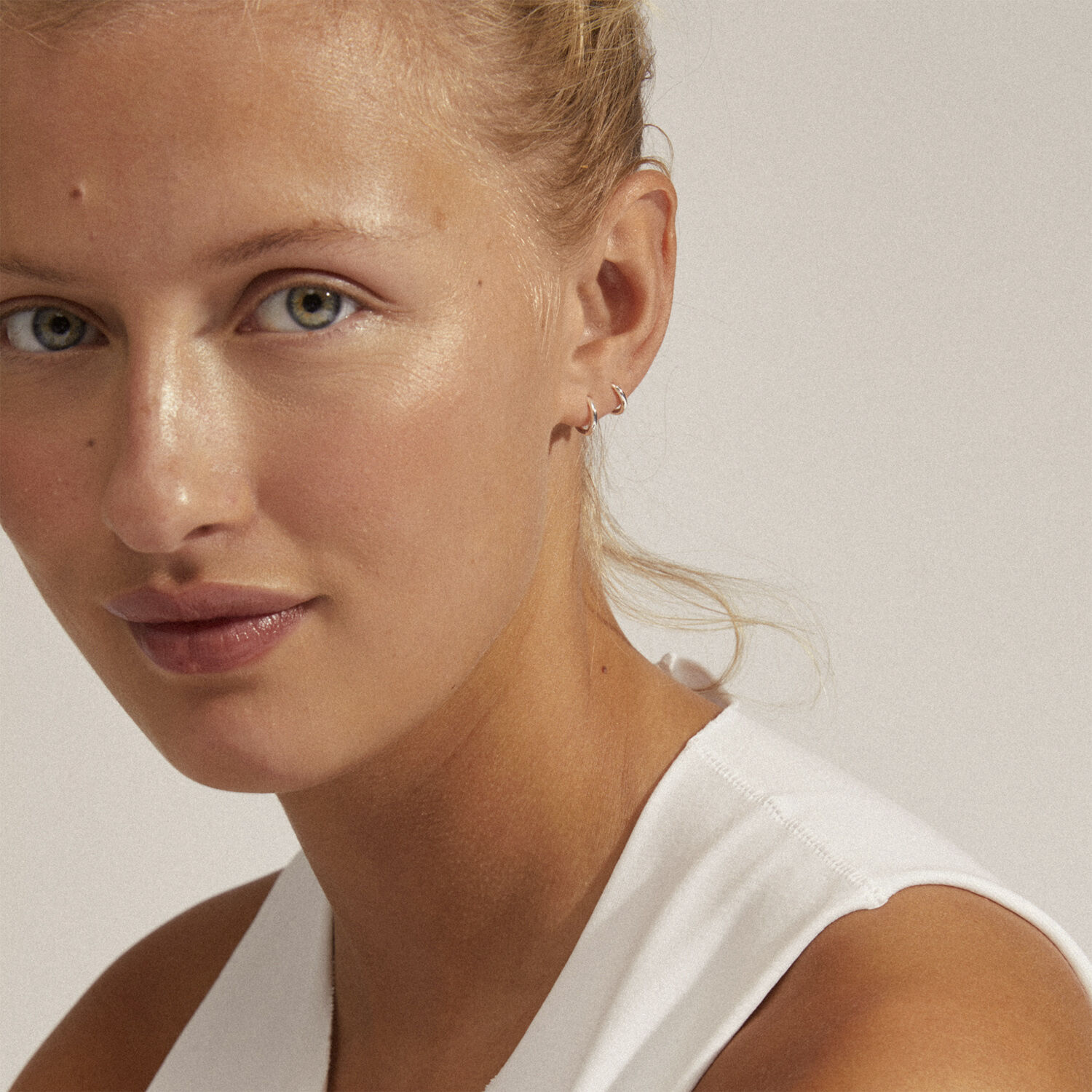 EANNA huggie hoops silver-plated