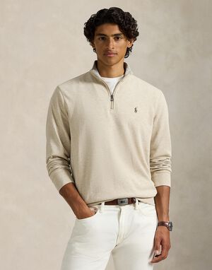 Luxury Jersey Quarter-Zip Pullover