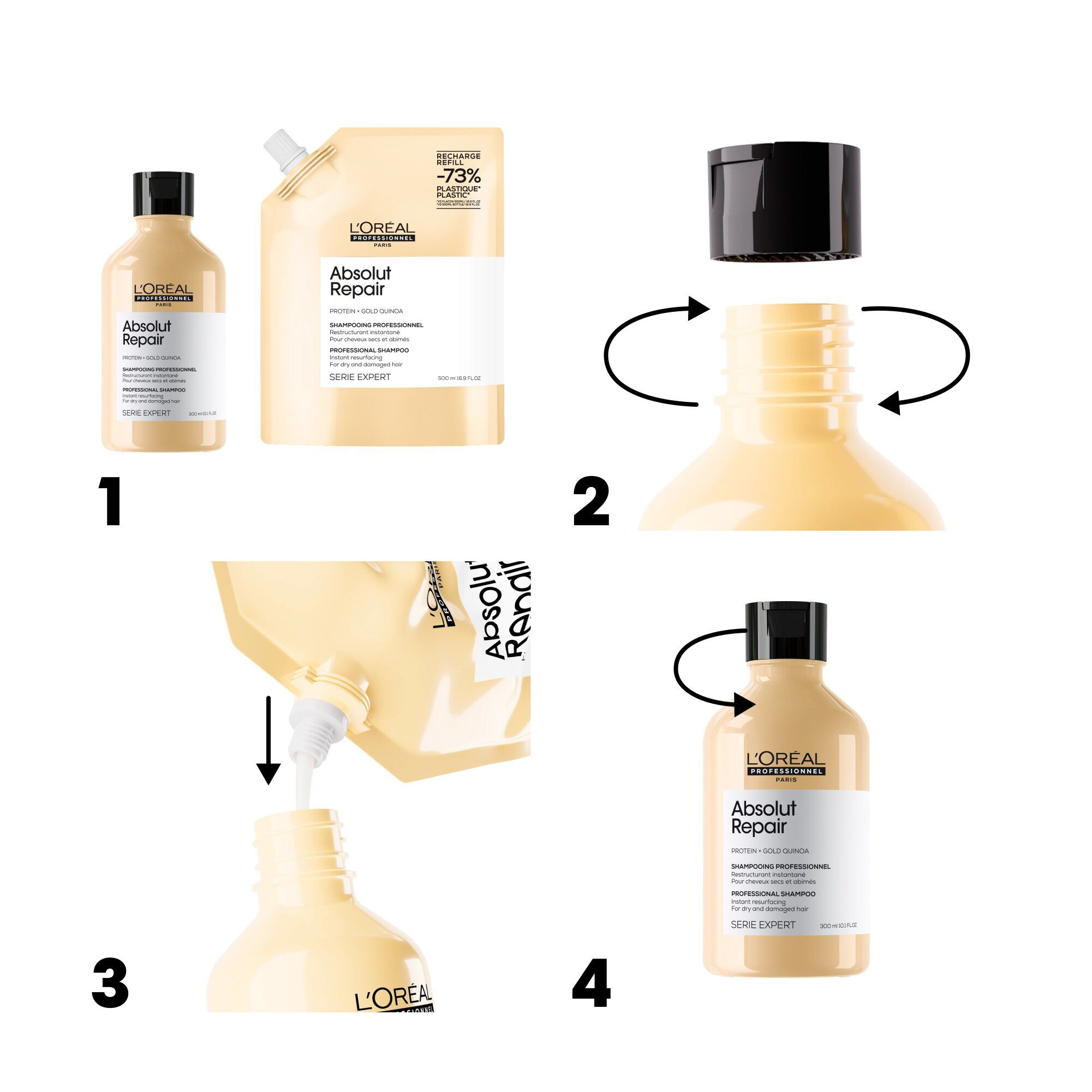 Absolut Repair Gold Shampoo Refill