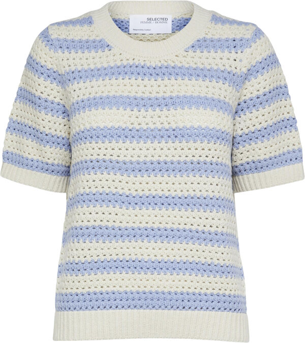 SLFALBY SS KNIT O-NECK