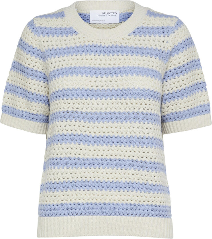 SLFALBY SS KNIT O-NECK