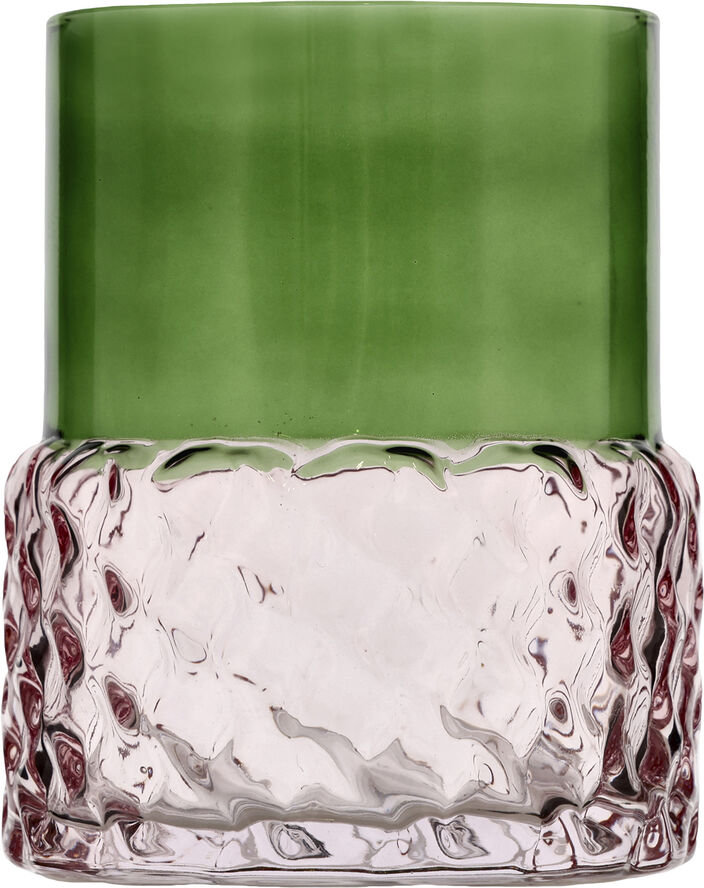 Telysestake Styles 7,7 x 10 cm Grønn/Rosa