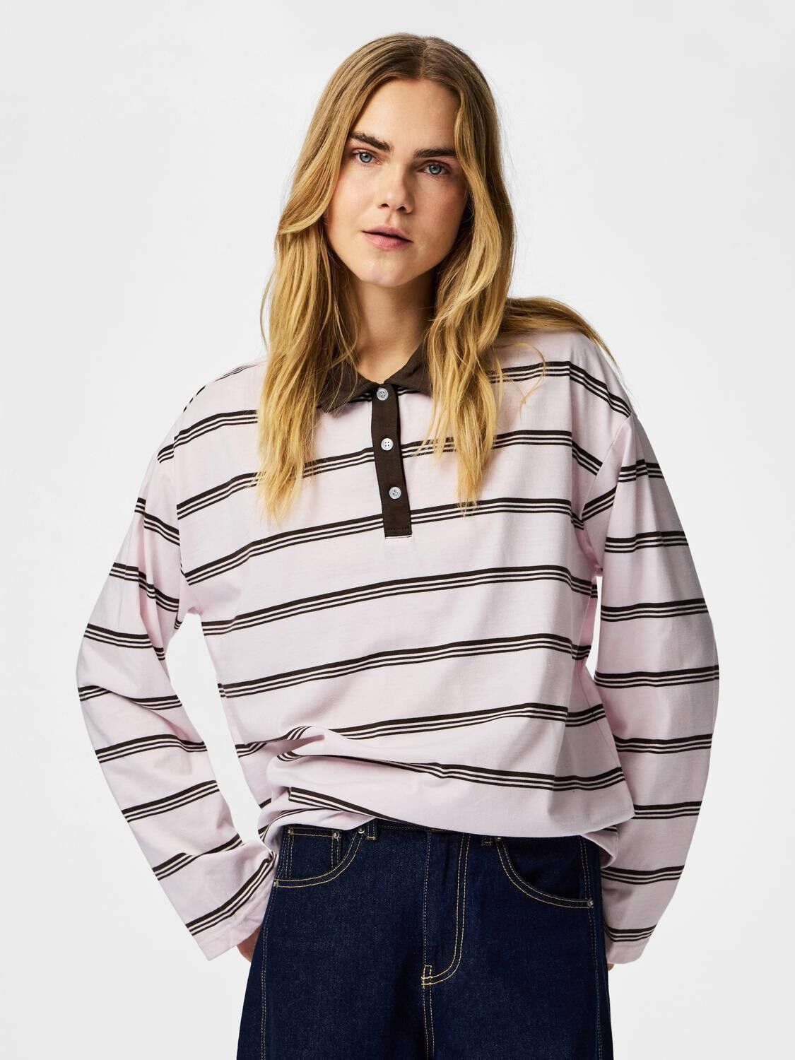 Pcsadie Ls Polo Top Jrs D2D Pp