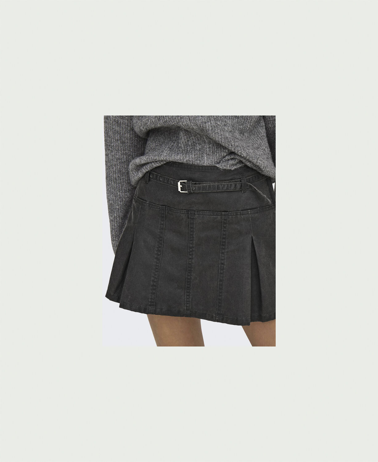 ONLDEEN MW WASHED COATED SKIRT XT P