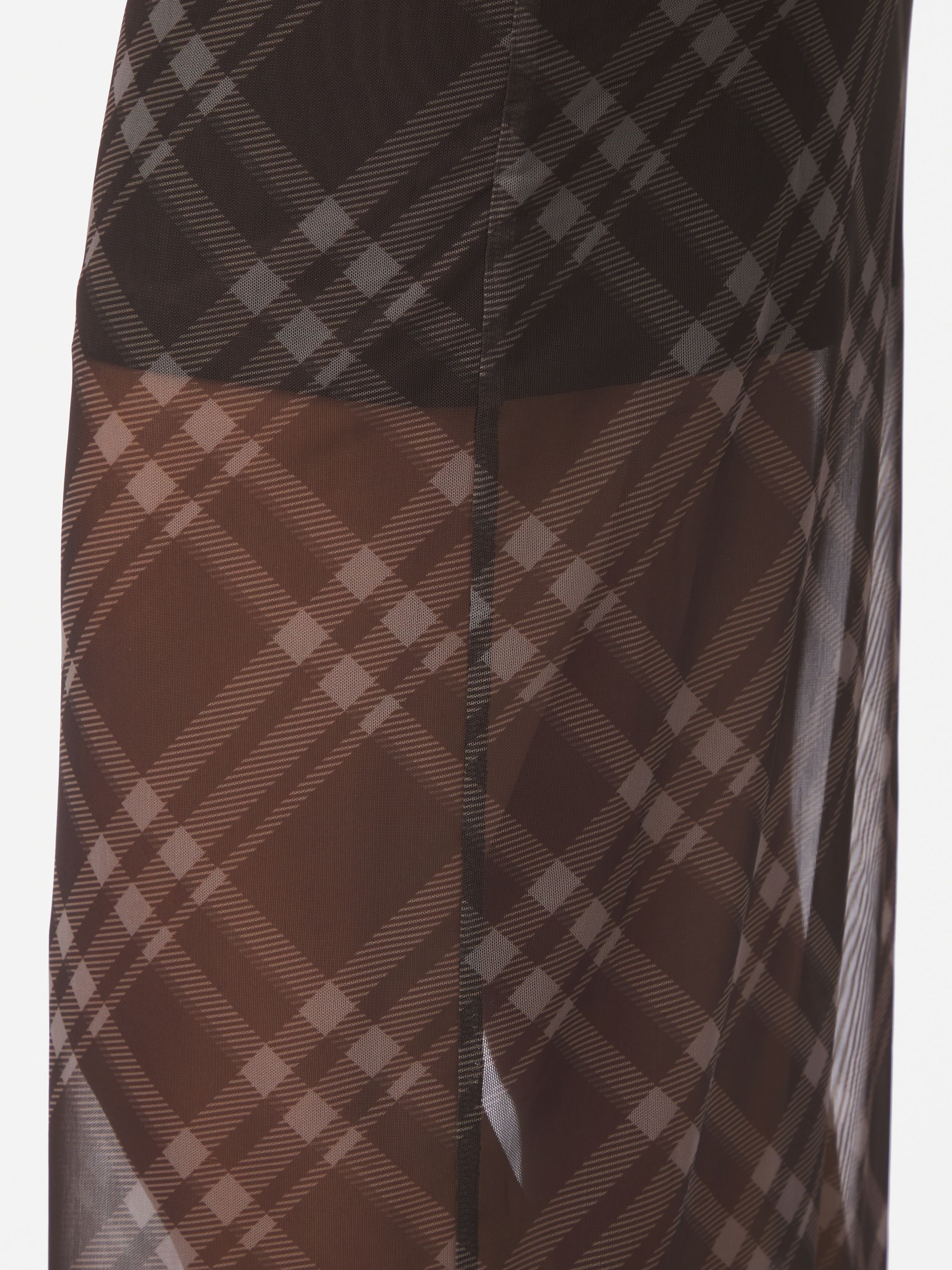 Marlise Check Mesh Skirt
