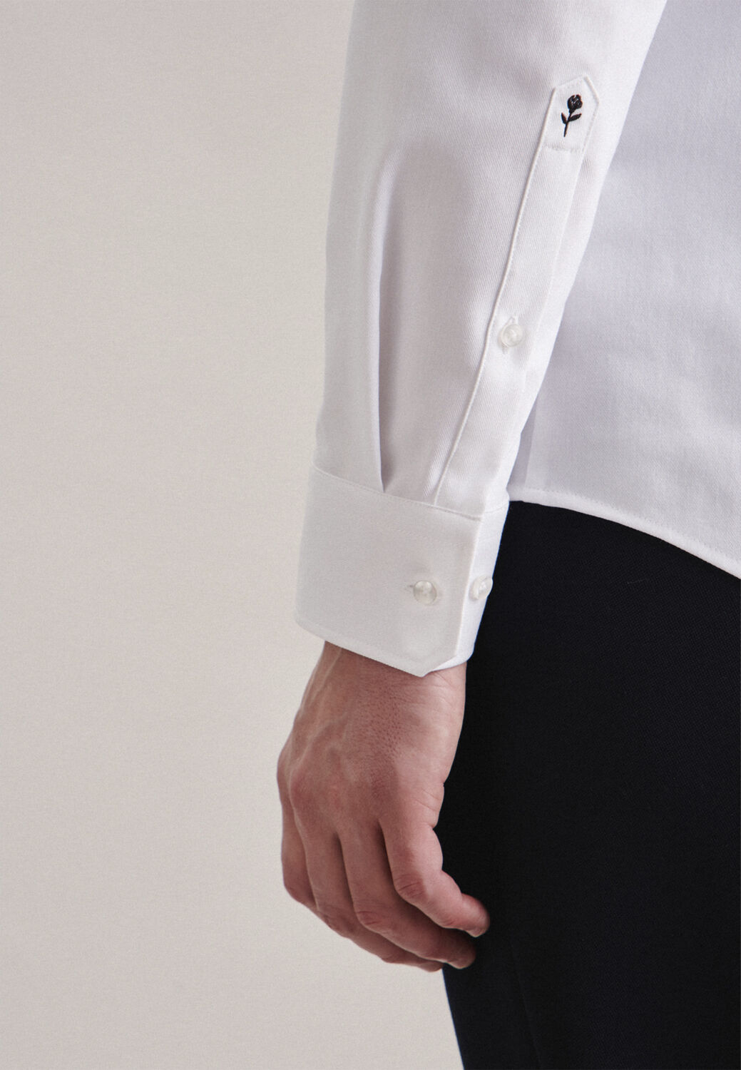 Performance shirt Slim Long sleeve Kent-Collar Uni