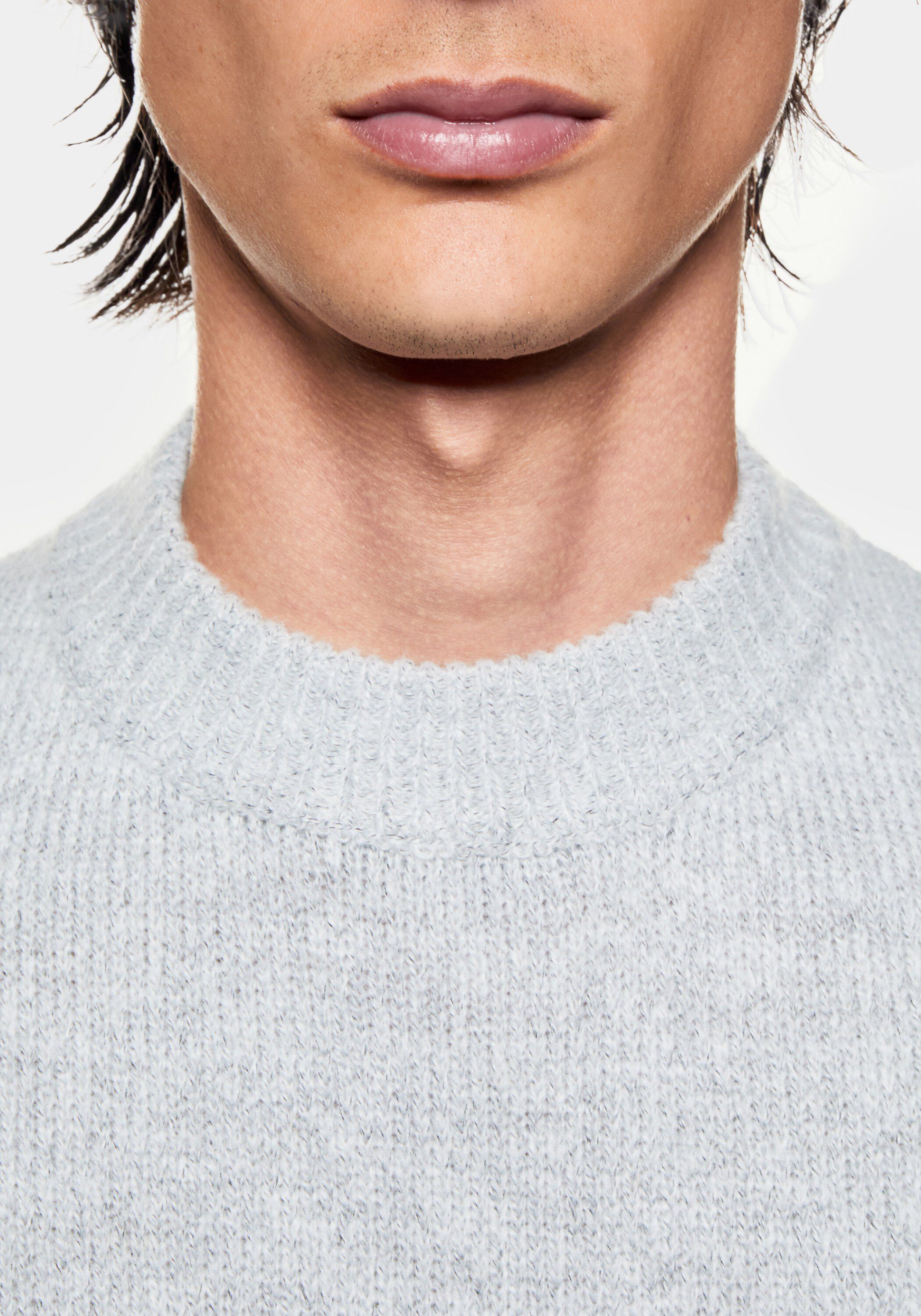 MOHAIR BLEND KNIT CREWNECK