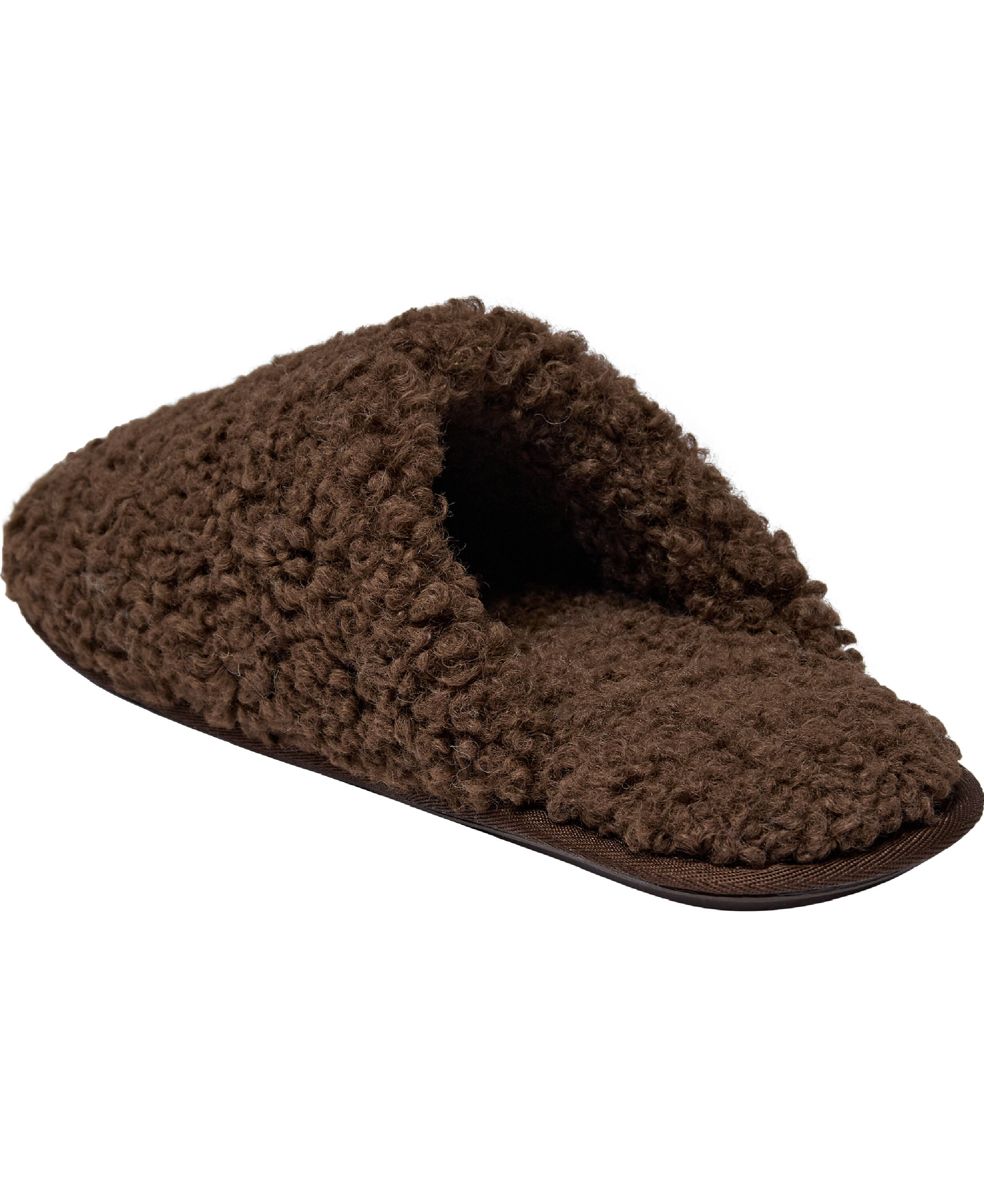 Slipper in Curly upper - Beige