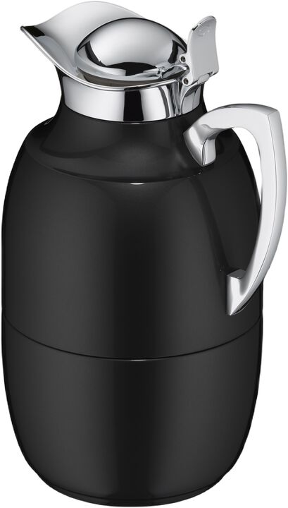 Termokanne Juwel 1 liter Blank svart Rustfritt stål