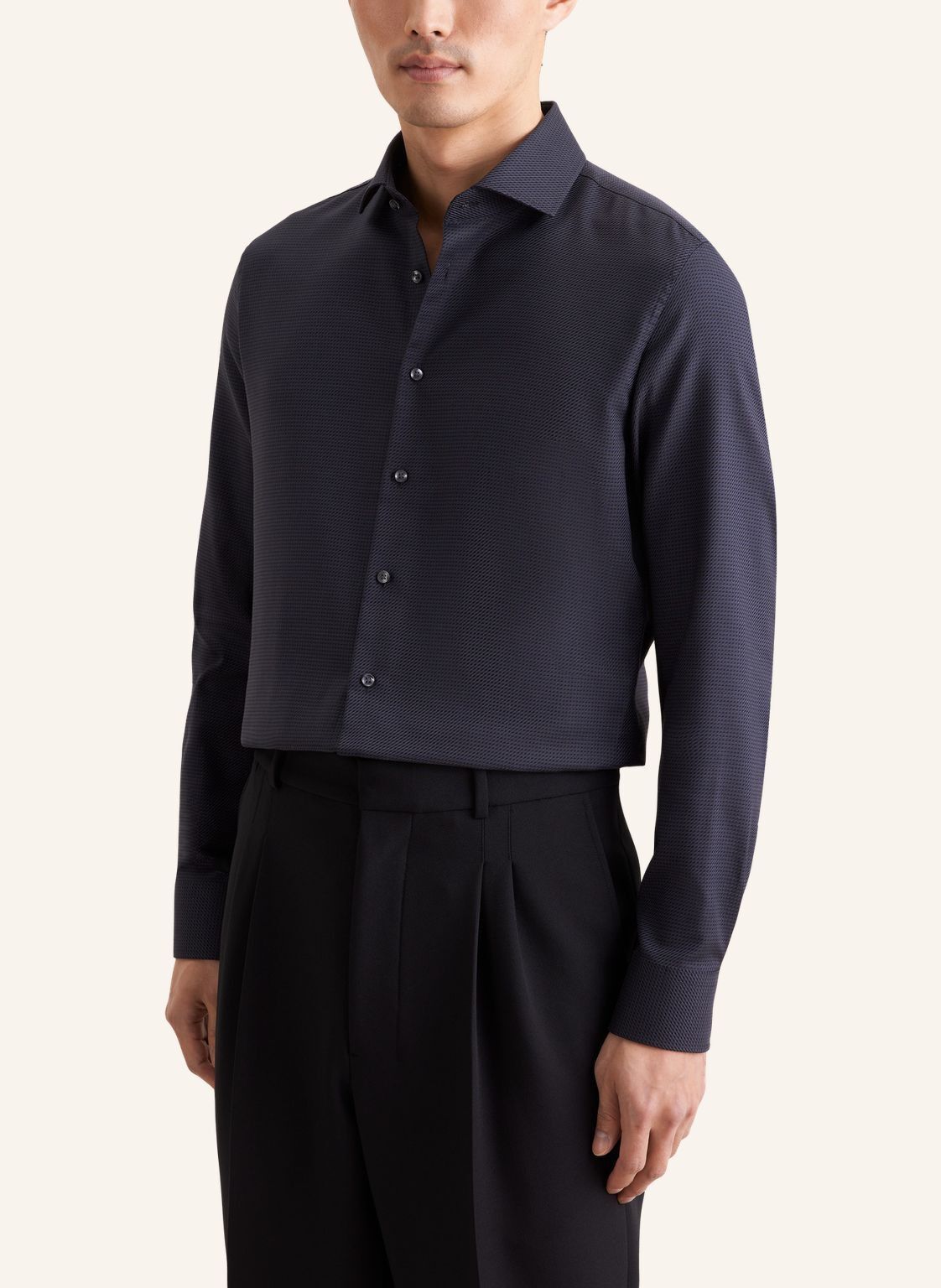 Business shirt Slim 1/1 Kent-Collar Structure