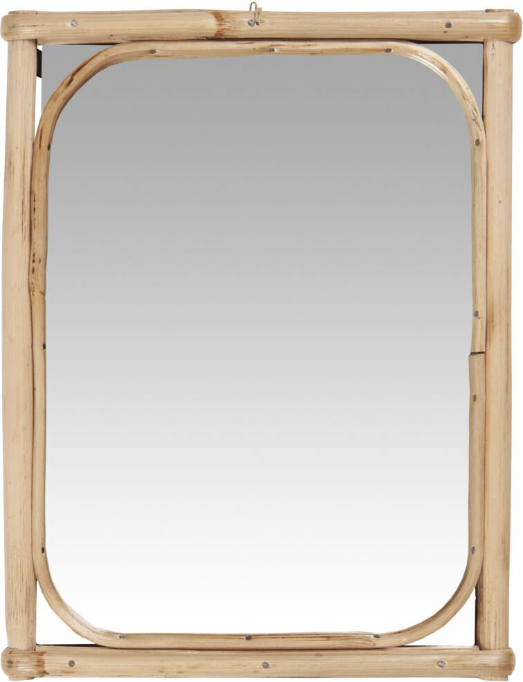 Spejl m/bambuskant