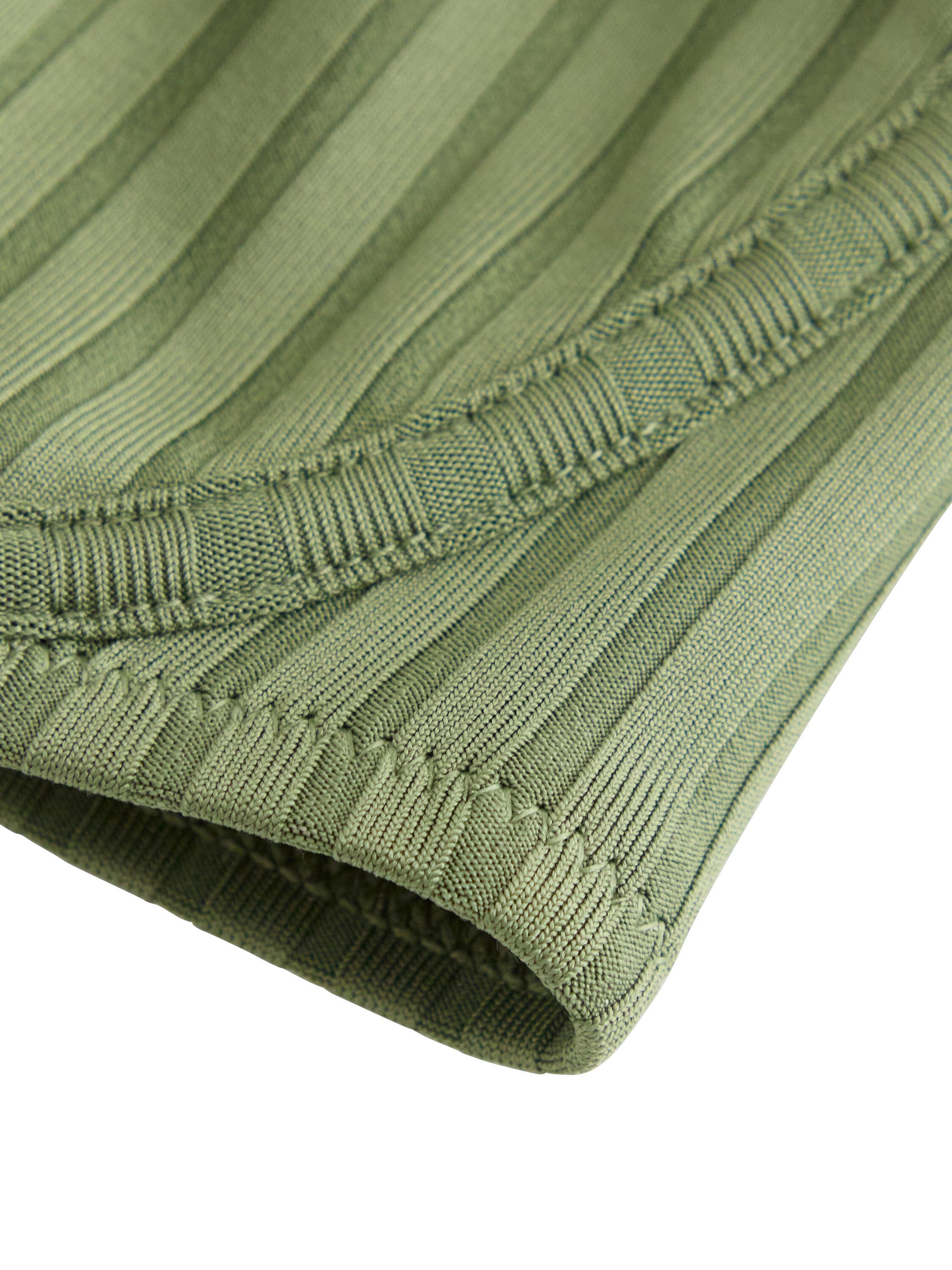 Unpadded bikini bra in ribbed fabri