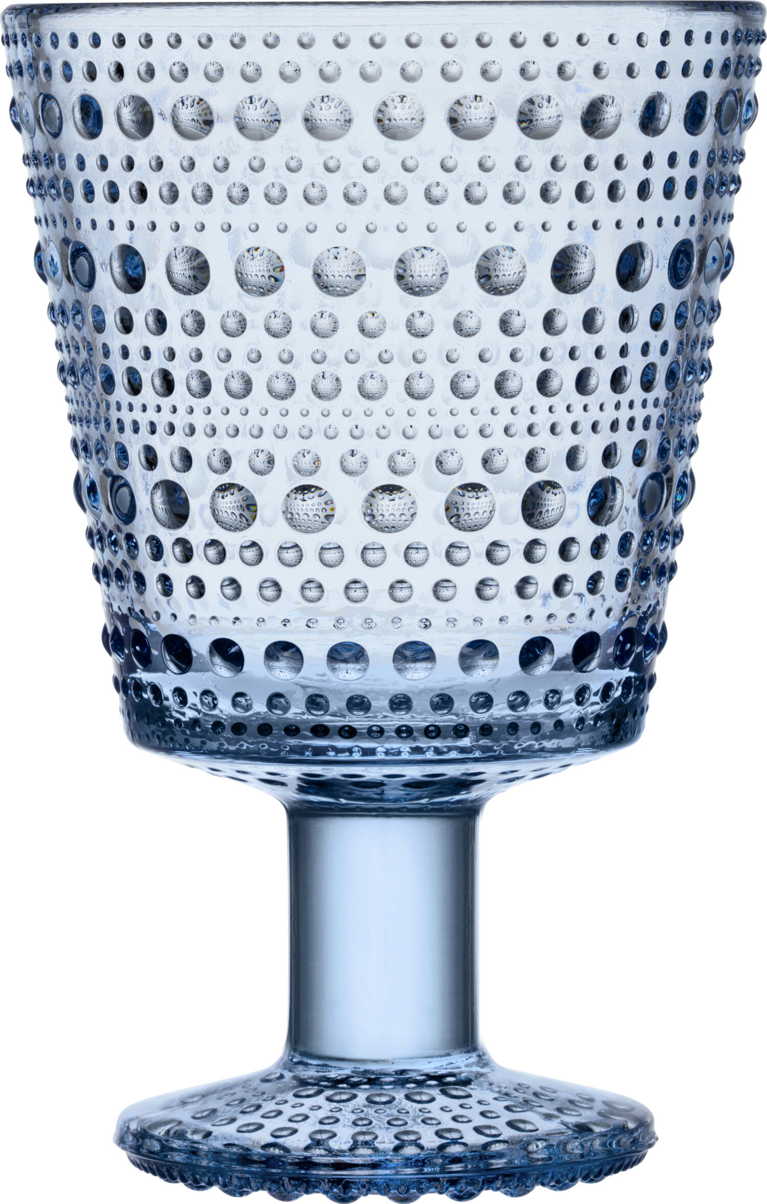 Kastehelmi glas p&aring; fod 30 cl - aqua 2 stk