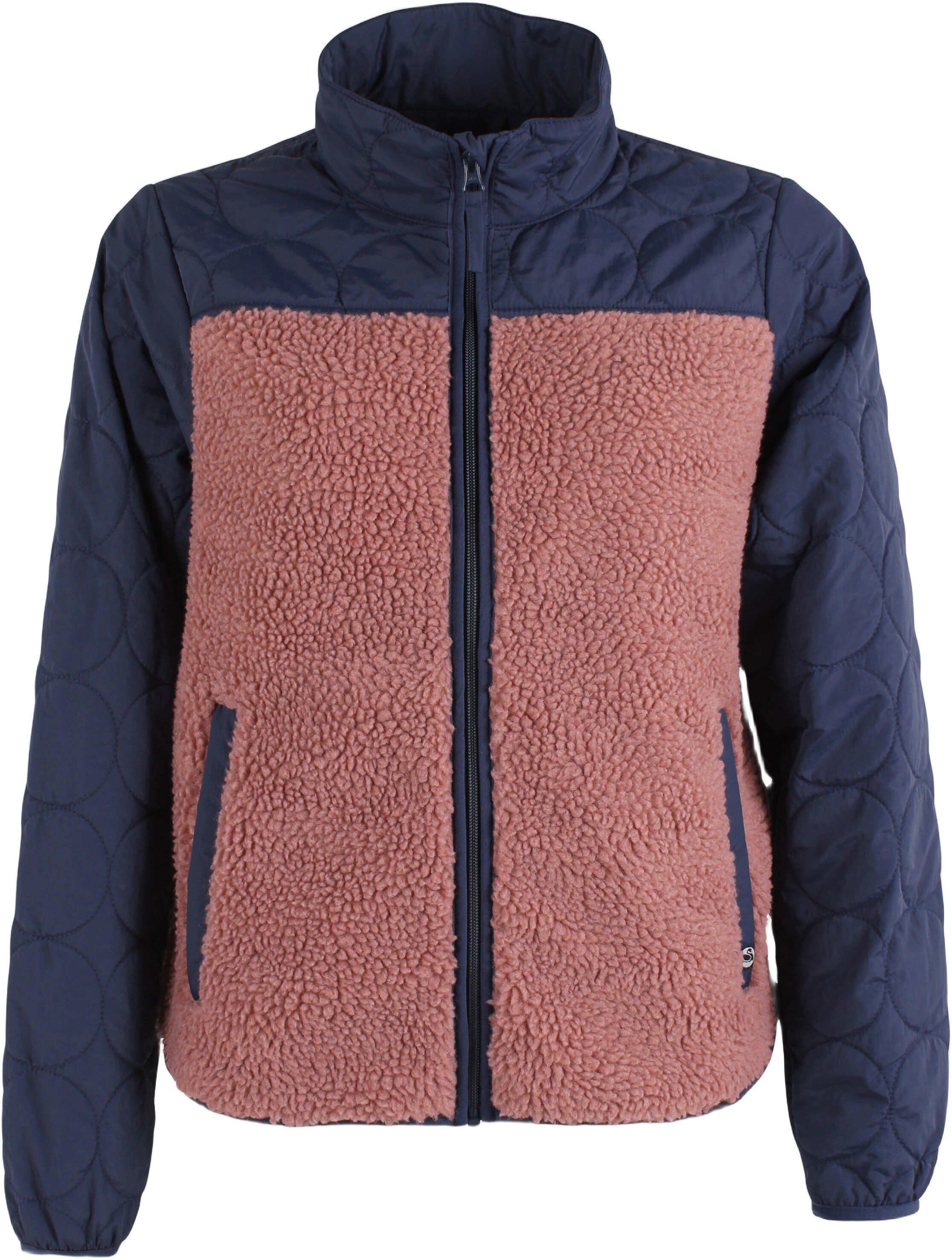Danehazel Fleece Zip-Up Dk Navy/Rose Beige