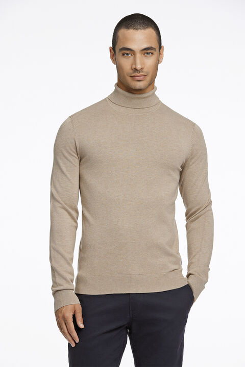 Ecovero L/S roll neck knit