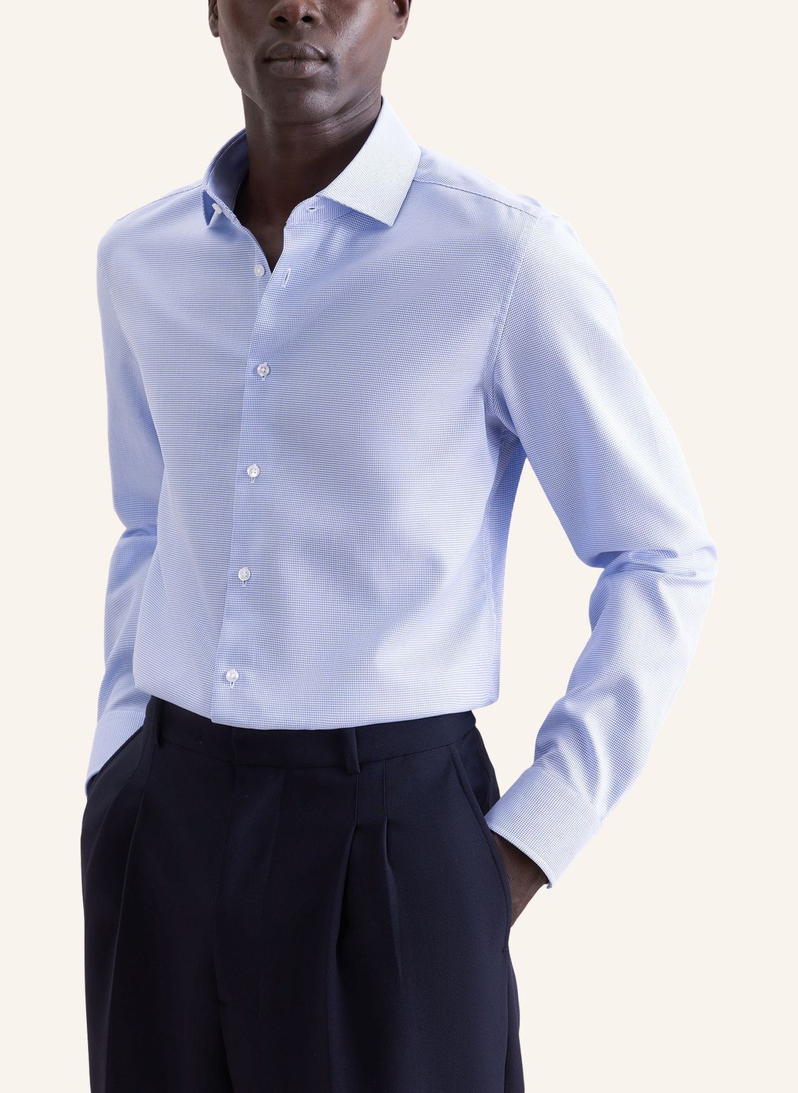 Business shirt Slim 1/1 Kent-Collar Structure