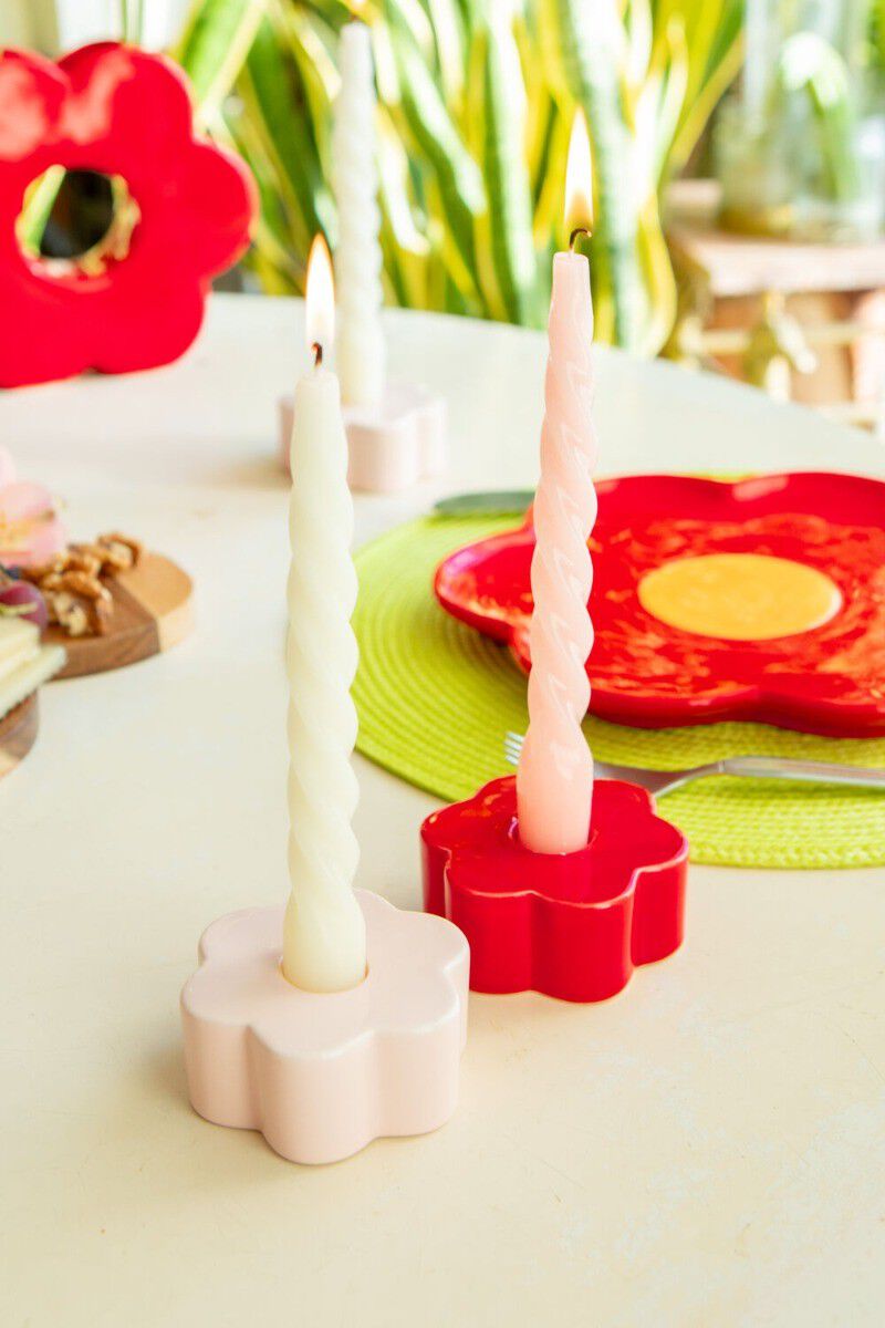 Lysestage - Daisy - Pink