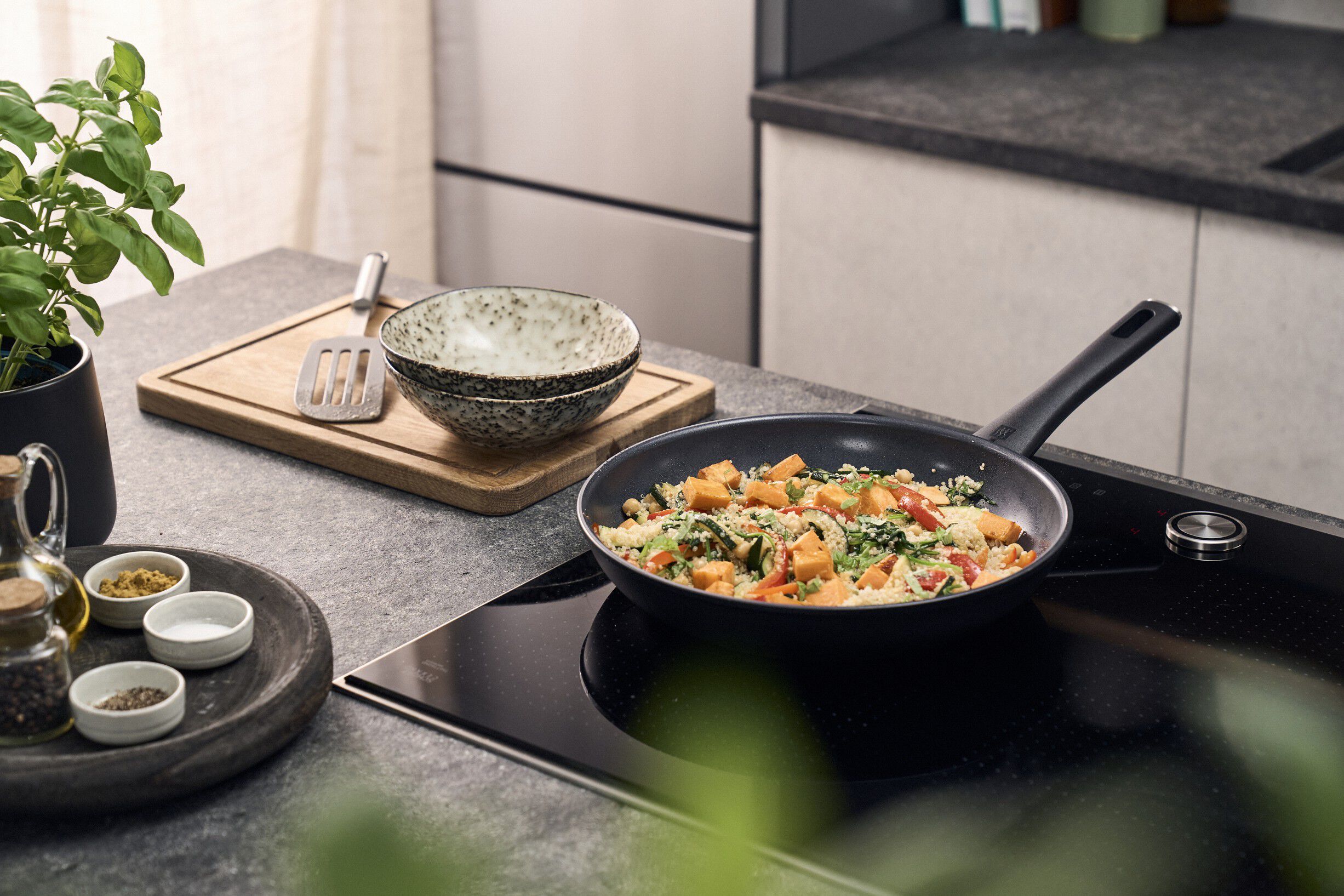 Madura Plus Ceramic Stegepande, 20 cm, Aluminium, Titanium f