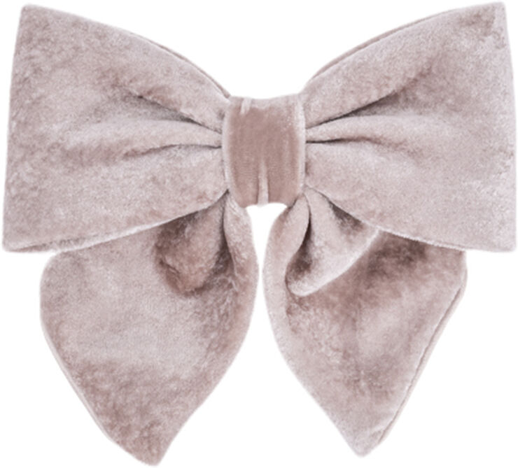 Luxury Bow Silk Velvet Beige