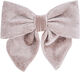 Luxury Bow Silk Velvet Beige