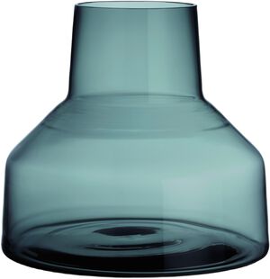 Solare kort vase 220x200mm stål grå