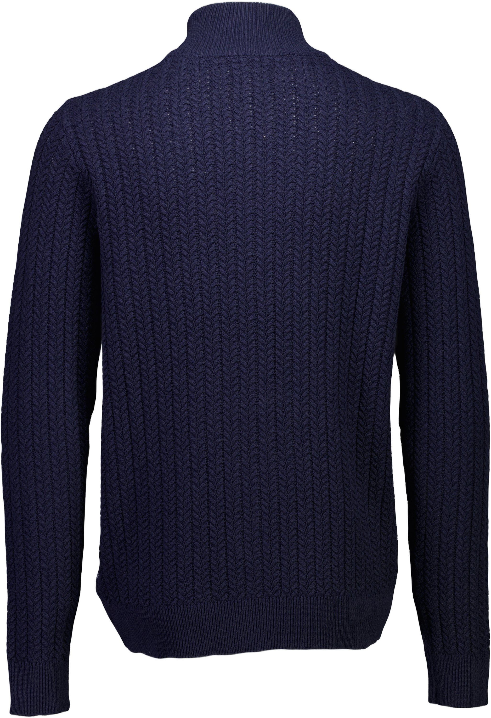 Recycle cabel knit half zip