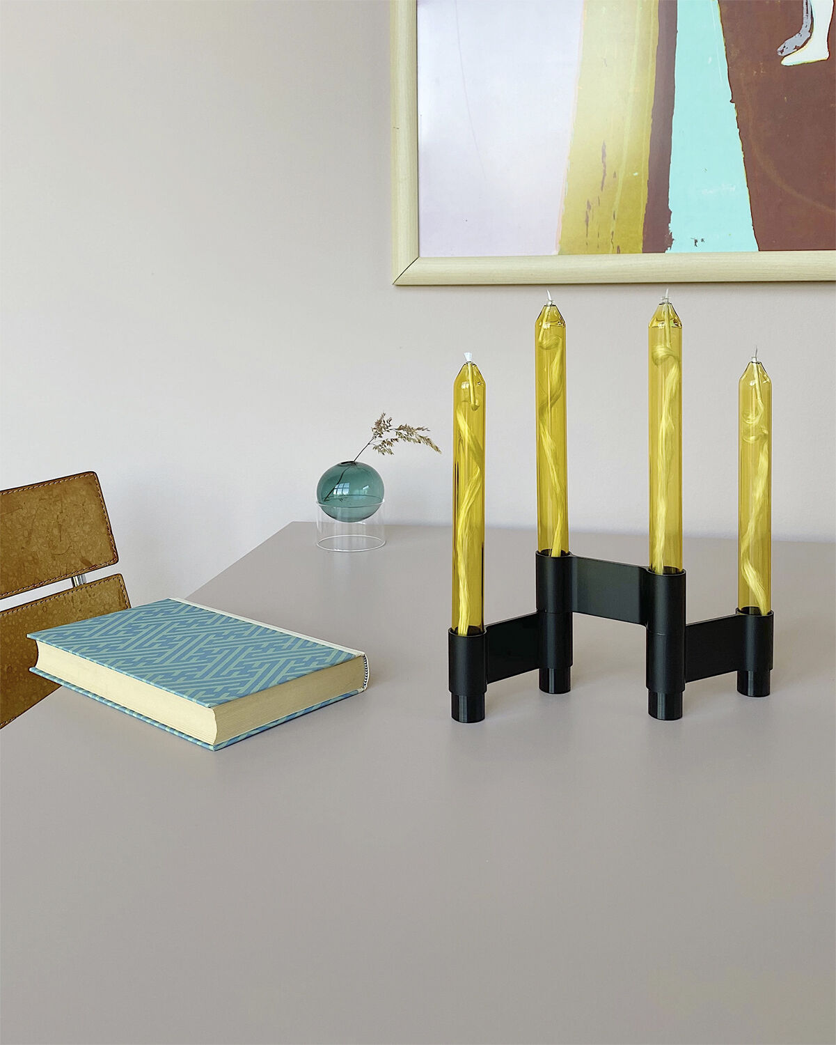 LINK, CANDLE HOLDER, BLACK ANODIZED, 11060B