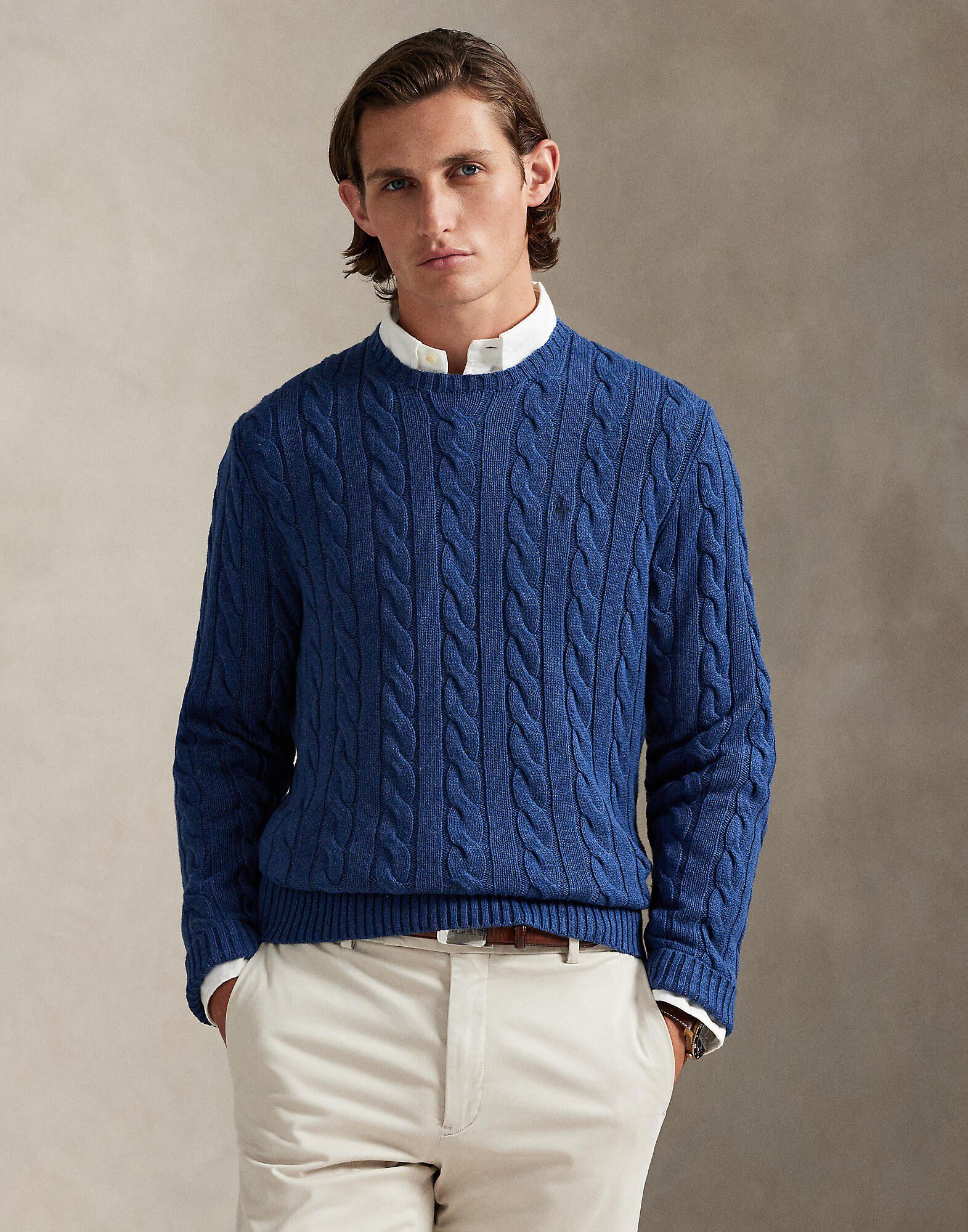 Cable-Knit Cotton Sweater