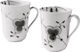 Black Fluted Mega kopp, 36cl, 2-pack