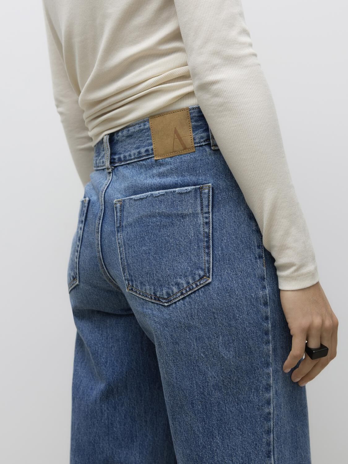 AWRENA MR WIDE DENIM JEANS LI3137 N