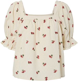 PCTHEA 3/4 SQUARE NECK TOP WVN D2D