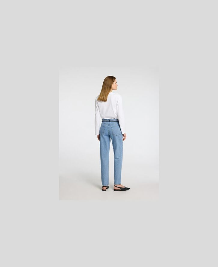 SLFALICE MW STRAIGHT LIG BLUE JEANS