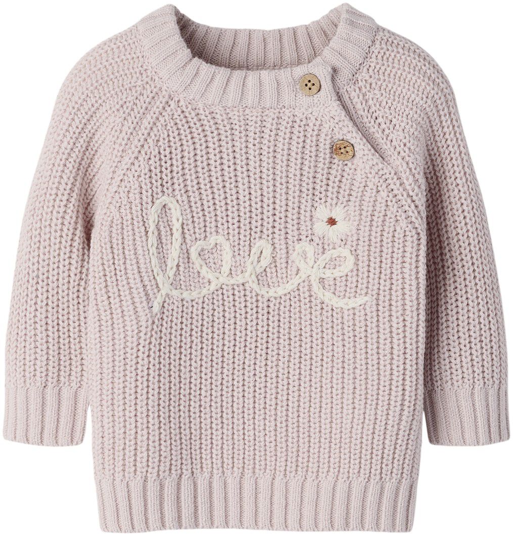 Nbfemlen Emb Ls Knit Lil