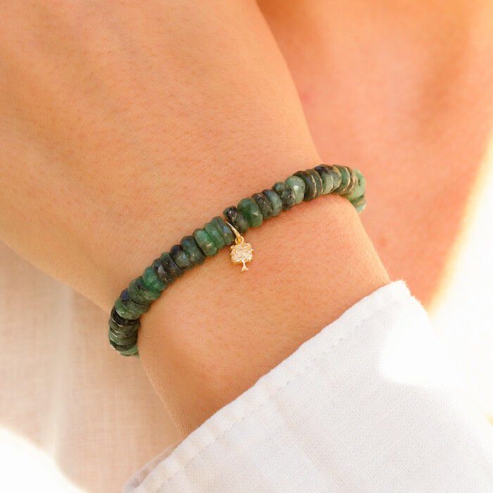 Emerald Tree of Life Bracelet