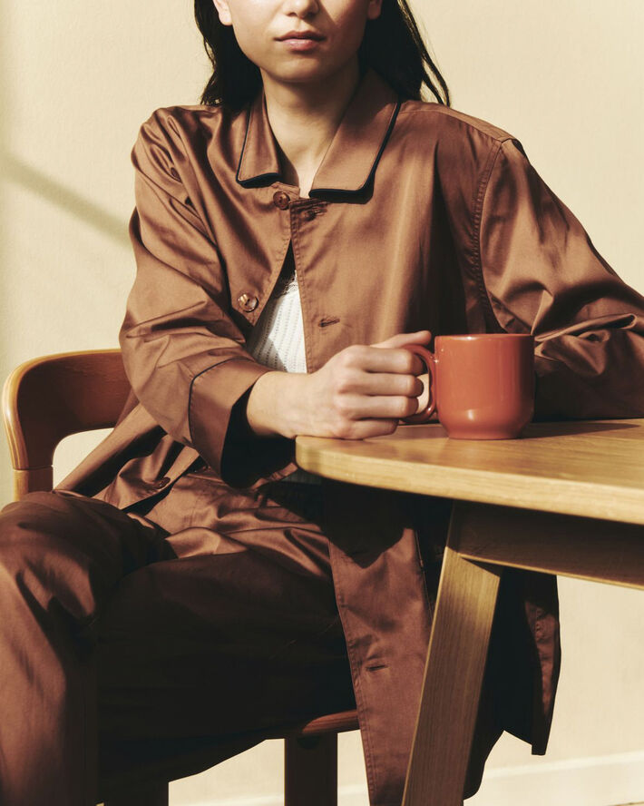 Outline Pyjama L/S Shirt-XS/S-Milk