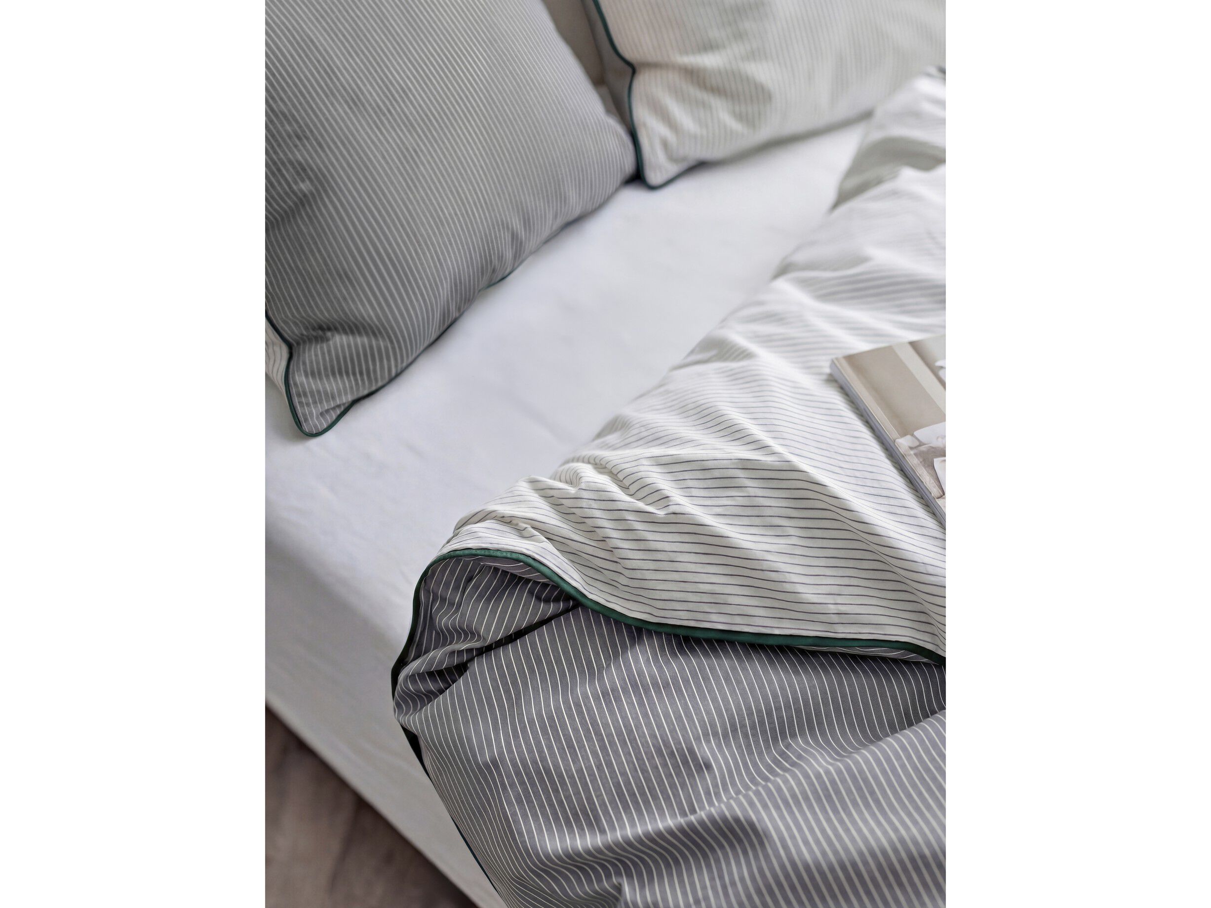 Sengesett 140x200 Frame Linen blue