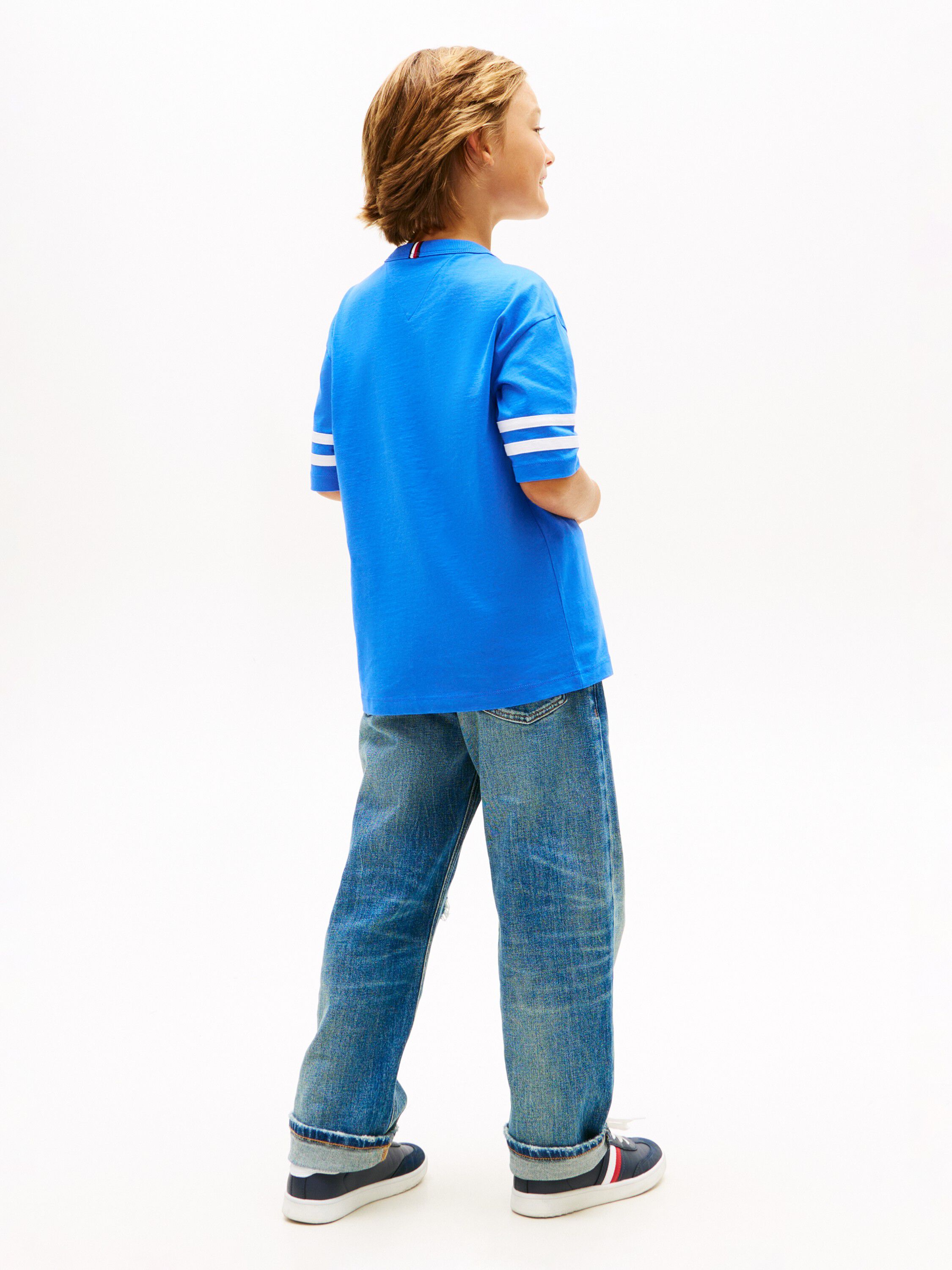 Stripe Sleeve Jersey T-Shirt