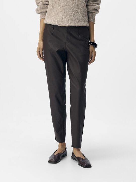 OBJBELLE LISA COATED PANT NOOS