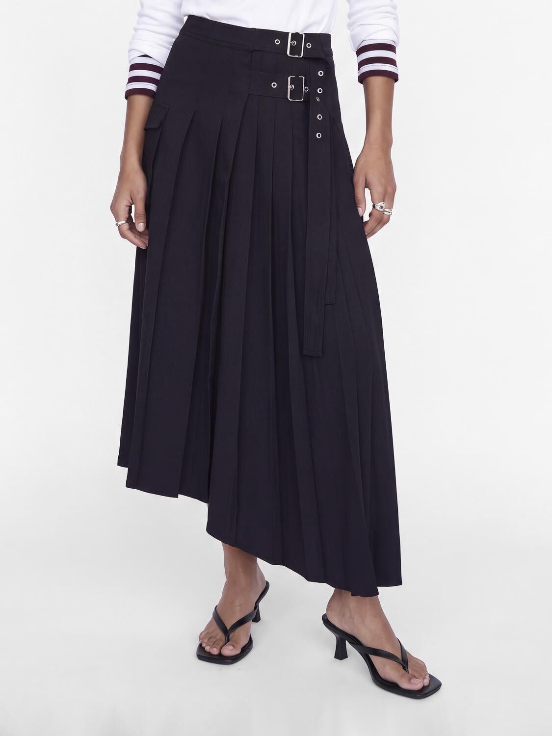 Jxliva Buckle Detail Skirt Wvn