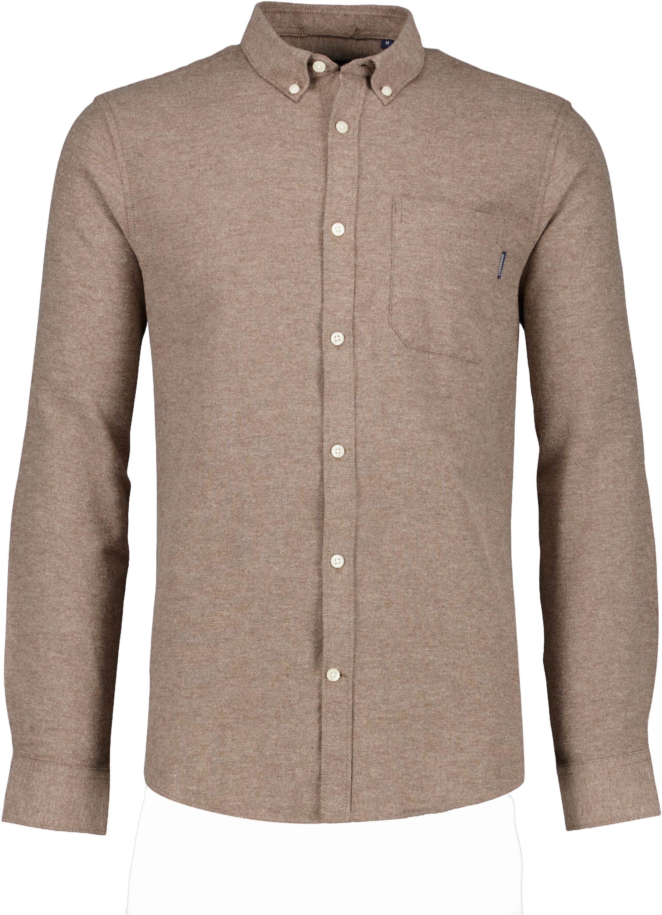 M&eacute;lange brushed shirt L/S