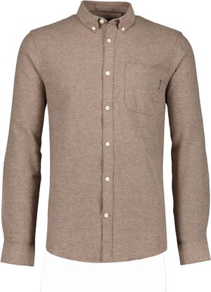 M&eacute;lange brushed shirt L/S