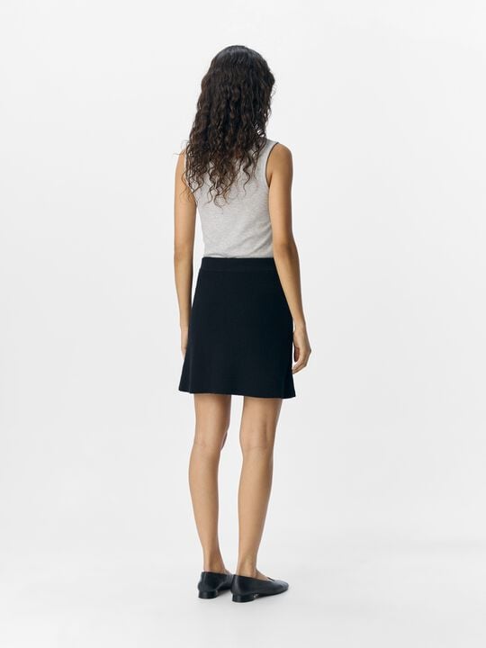 OBJVIOLA MW RE SHORT KNIT SKIRT NOO