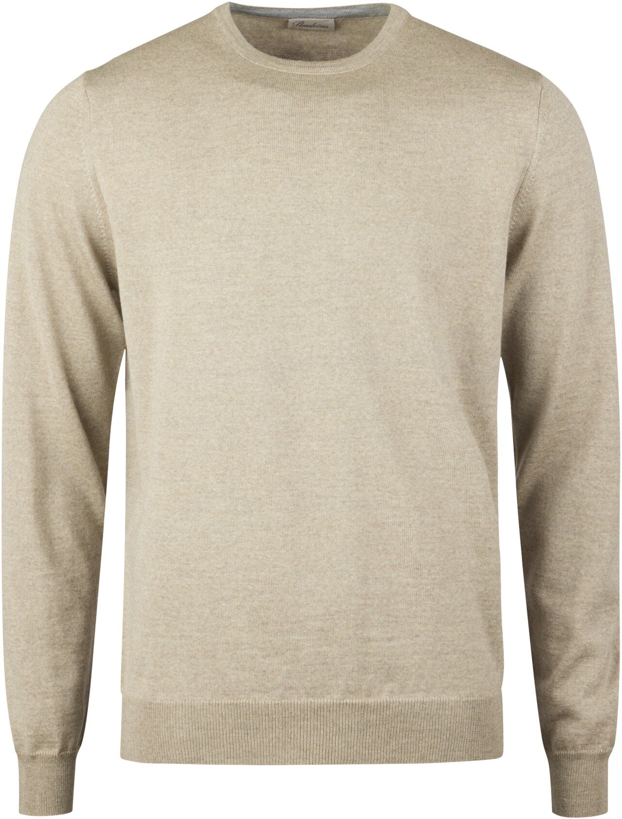 Sweater Knitted Crew Neck With Patch Merino Wool