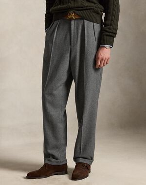 Relaxed Fit Flannel Trouser