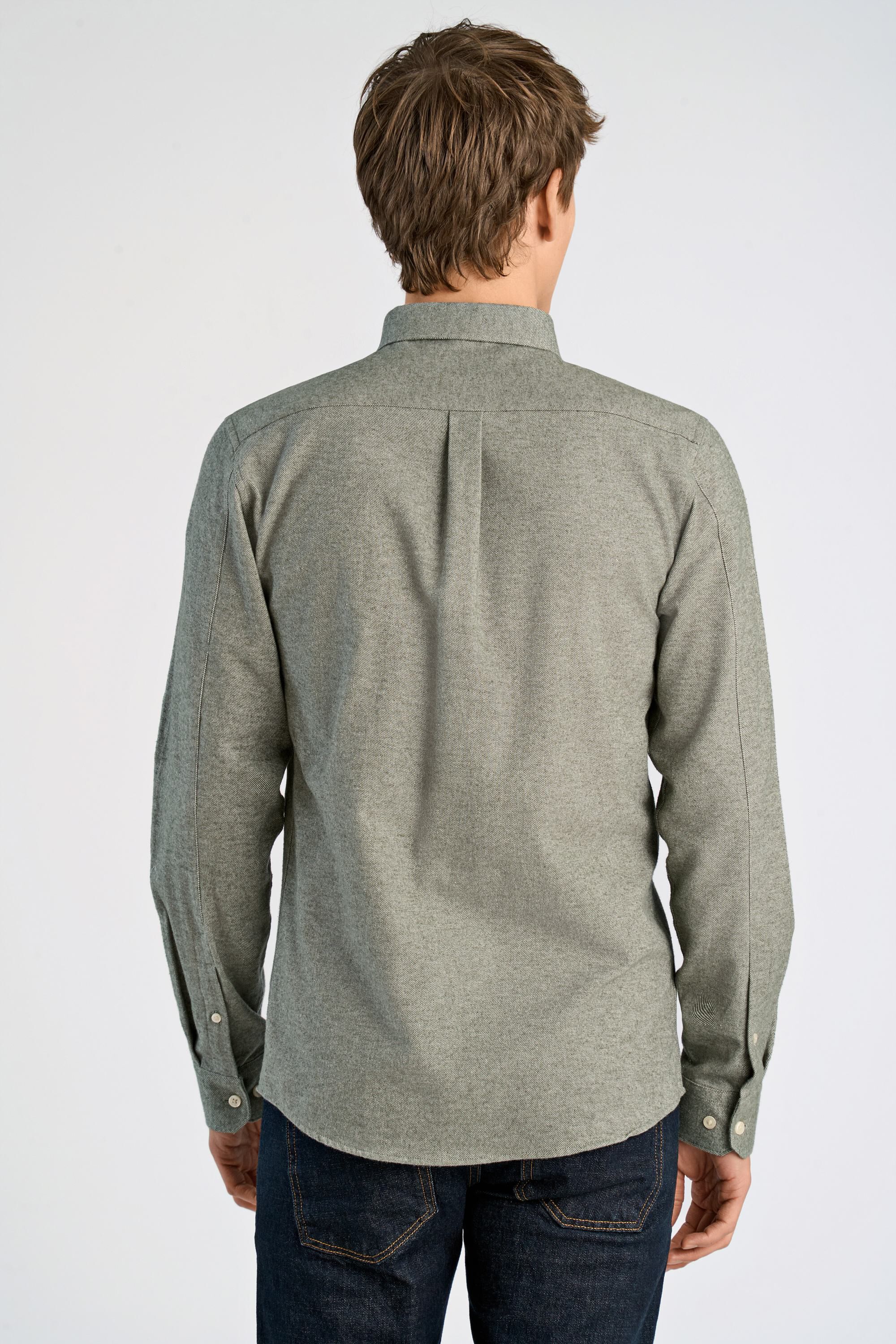 Brushed twill shirt L/S