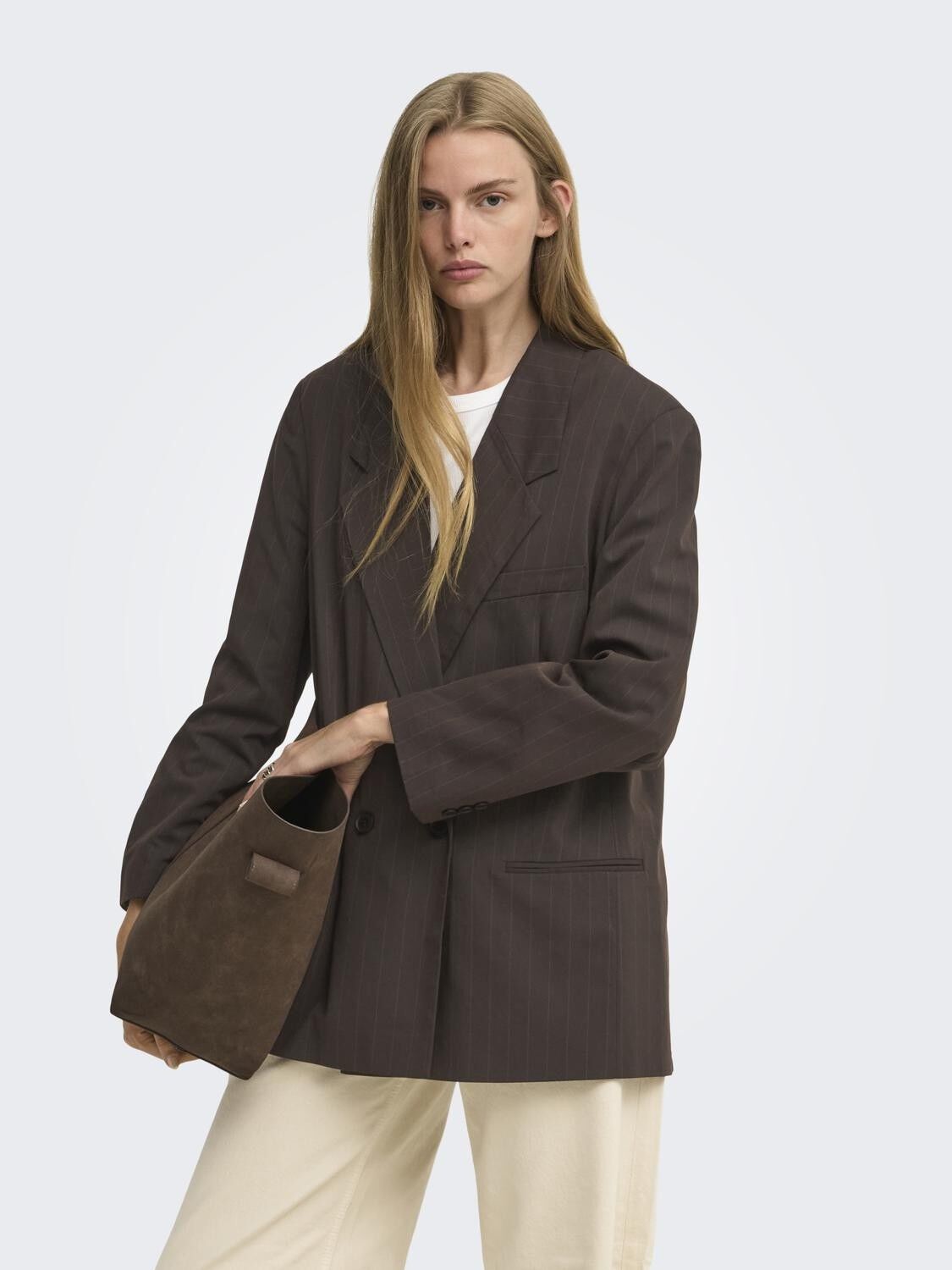Onlalden L/S Ovs Pinstripe Blazer Tlr