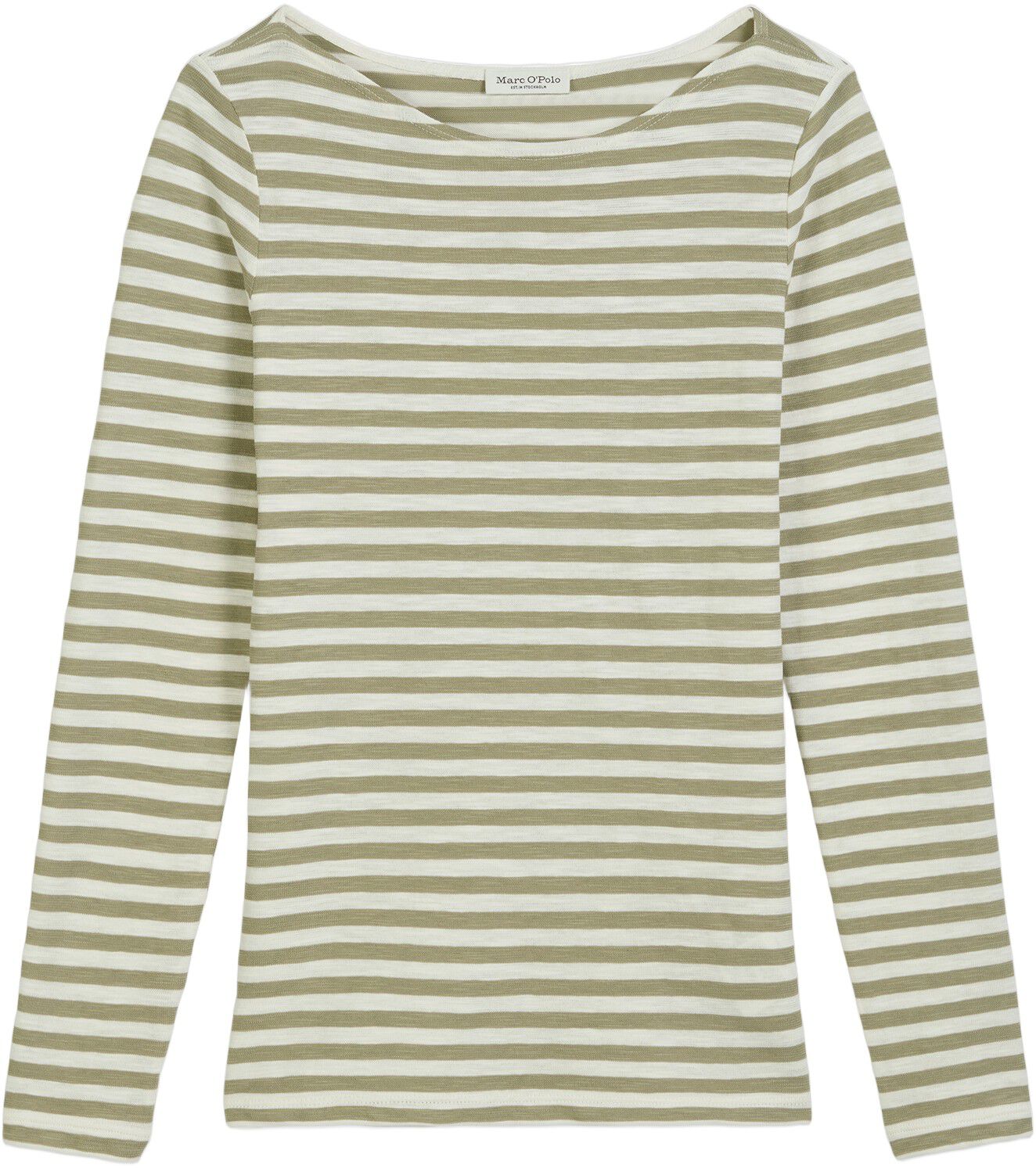 T-shirt, long sleeve, boat neck, st